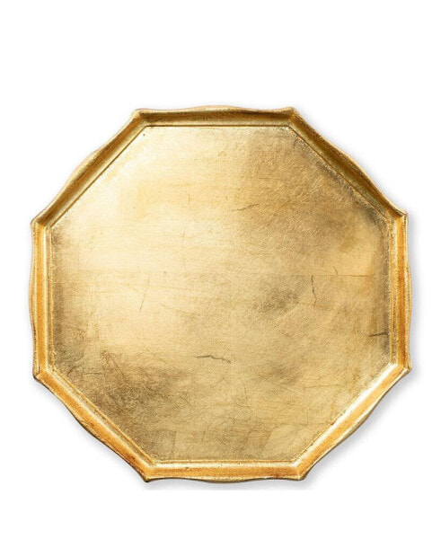 Florentine Wooden Octagonal Tray