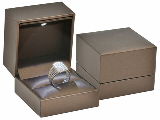 Luxury LED illuminated leatherette ring box ZK-2 / L / A21