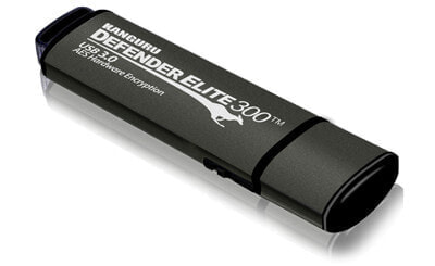 Kanguru Solutions Kanguru Defender Elite300 - 128GB - 128 GB - USB Type-A - 3.2 Gen 1 (3.1 Gen 1) - Cap - 22 g - Black,Grey
