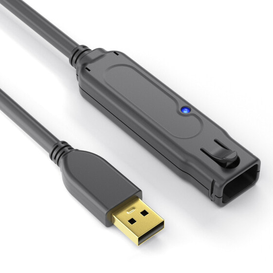PureLink DS2100-120 - 12 m - USB A - USB A - USB 2.0 - Black
