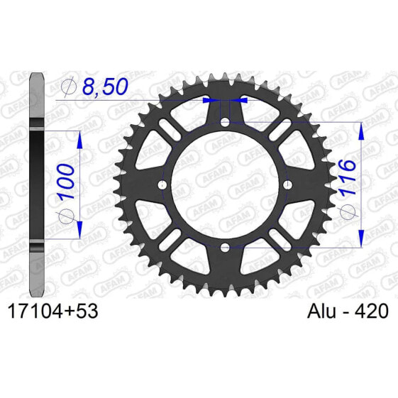 AFAM 17104 Rear Sprocket