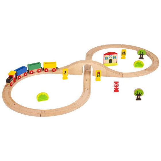WOOMAX Wooden Train 30 Pieces