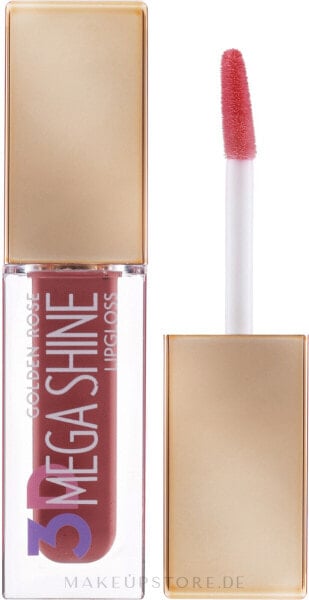 Lipgloss - Golden Rose 3D Mega Shine Lip Gloss 107