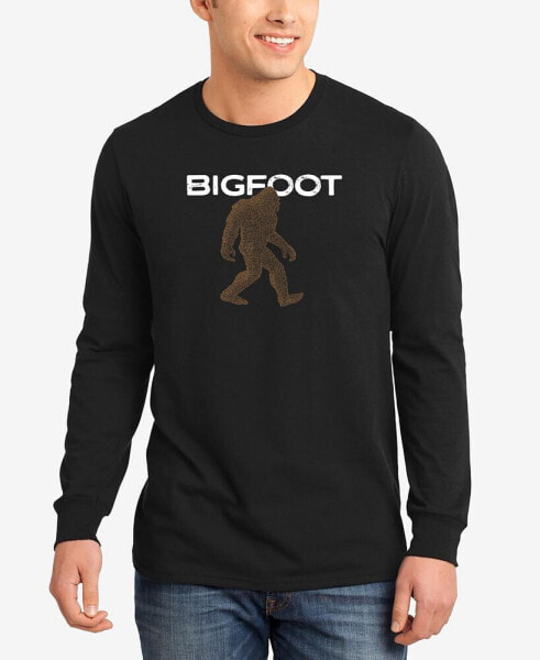 Men's Bigfoot Word Art Long Sleeve T-shirt