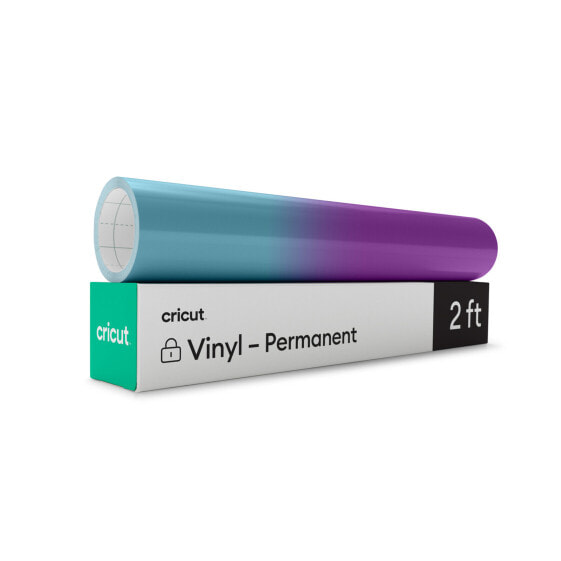 Cricut 2009590 - Heat transfer vinyl roll - Smooth heat transfer vinyl - Purple - Turquoise - Monochromatic - Glossy - Hand wash