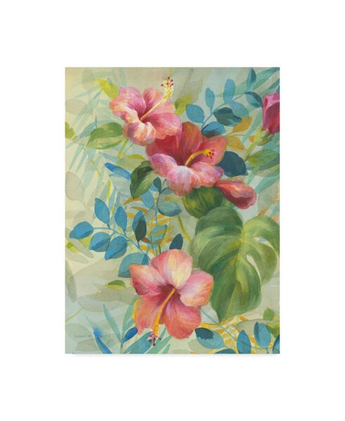 Danhui Nai Hibiscus Garden II Canvas Art - 20" x 25"