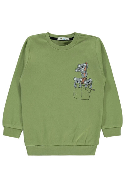 Erkek Çocuk Sweatshirt 2-5 Yaş Çağla Yeşili