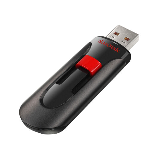 Флеш-накопитель Sandisk 128 ГБ USB 2.0 черно-красный Glide