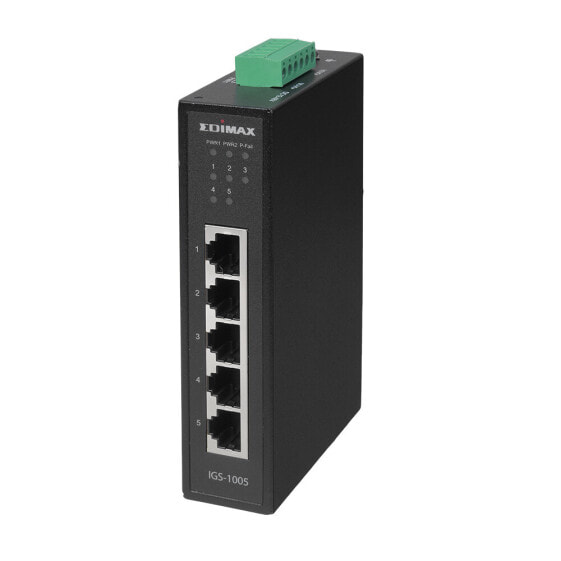 Edimax IGS-1005 - Unmanaged - L2 - Gigabit Ethernet (10/100/1000) - Full duplex - Wall mountable