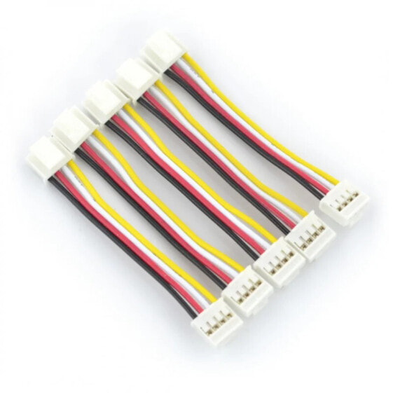 Grove - a set of 5 female-female 4-pin - 2mm/5cm cables with a latch