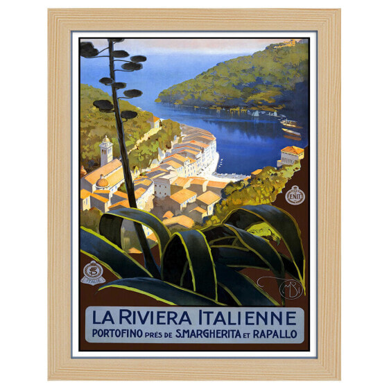 Bilderrahmen Poster La Riviera Italienne