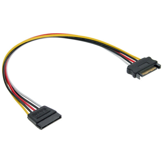 InLine SATA Power Supply Extension Cable male / female 0.30m