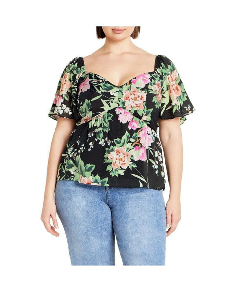 Plus Size Marci Print Top