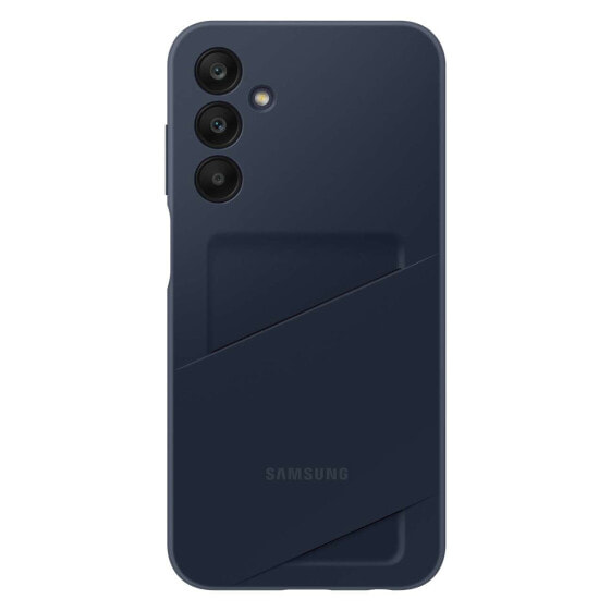 Чехол для Samsung Galaxy A25 5G с карманом на кредитные карты черно-синий