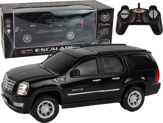 LeanToys Auto Cadillac Escalade R/C Czarny Światła Dźwięk 1:16