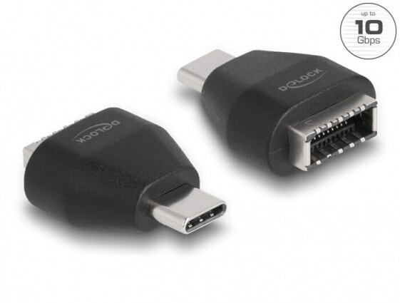 Delock 66058 - USB Type-C (USB 3.2 Gen 2) - USB A (USB 3.2 Gen 2) - Black
