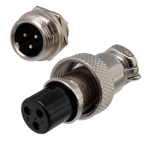 EUROCONNEX 1977-3 3P M12 GX12 Connector