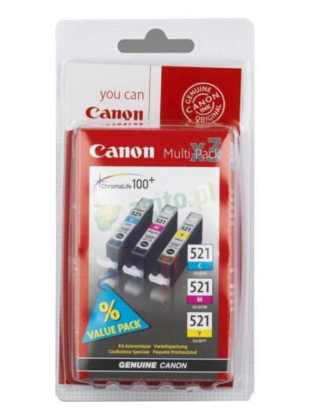 Canon CLI-521 CMY - Pigment-based ink - 3 pc(s)