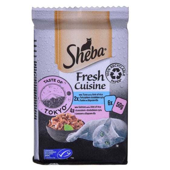 SHEBA Mini Fresh Cuisine Taste Of Tokyo 6x50g Wet Cat Food