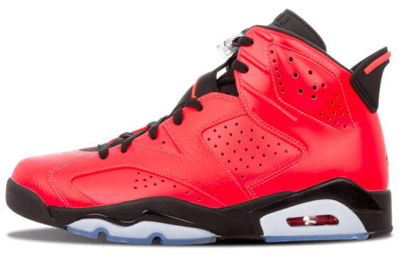 Jordan Air Jordan 6 Retro Infrared 23 拼色 中帮 篮球鞋 男女同款 红黑 2014年版 / Кроссовки Jordan Air Jordan 384664-623