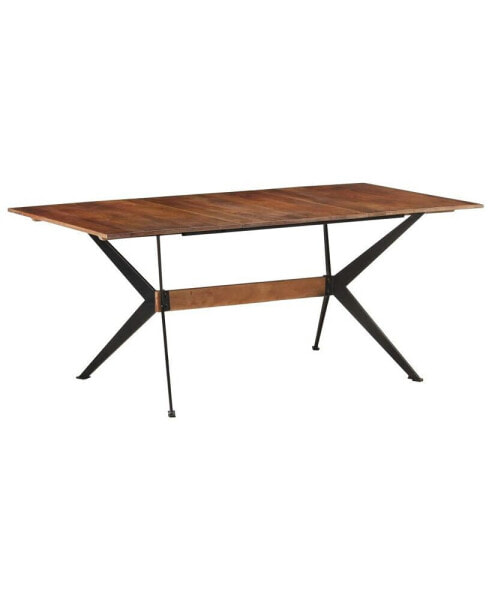 Dining Table 70.9"x35.4"x29.9" Solid Mango Wood