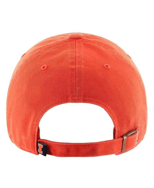 47 Men's Orange Illinois Fighting Illini Archie Script Clean Up Adjustable Hat