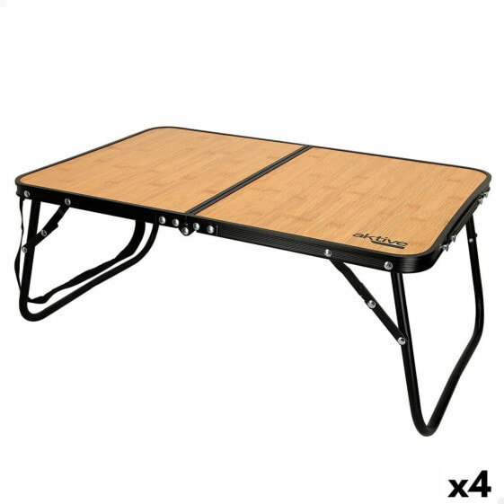 Складной стол AKTIVE Кемпинг из бамбука 60 x 25 x 40 см (4 штуки)