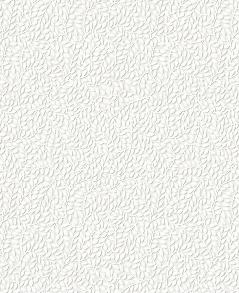 Little Vines Paintable White Wallpaper