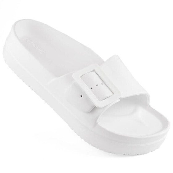 Big Star W INT1964 white platform flip-flops