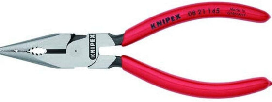 KNIPEX 08 21 145 Pointed combi pliers black atramentized with plastic coated 145 mm