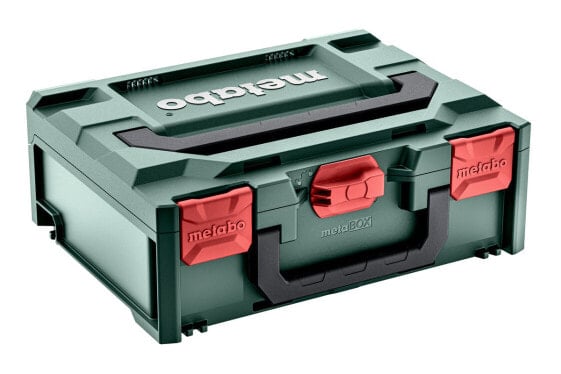 Metabo 626886000, Tool hard case, Acrylonitrile butadiene styrene (ABS), Green, Red, 11.2 L, 125 kg, 396 mm