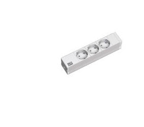 Bachmann 333.417 - 2 m - 3 AC outlet(s) - Gray - 208 mm