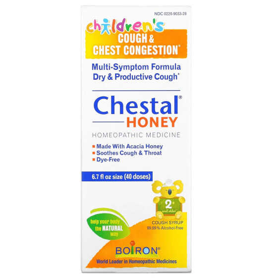 Boiron, Chestal Honey, помощь при кашле и накоплении секрета в просвете бронхов у детей, 40 доз (6,7 жидк. унций)
