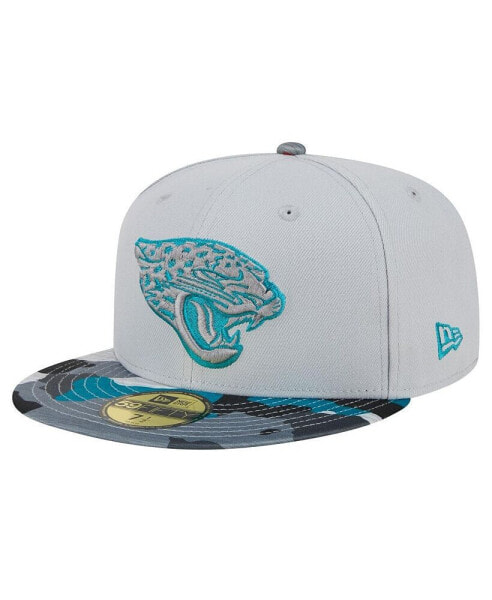 Men's Gray Jacksonville Jaguars Active Camo 59fifty Fitted Hat