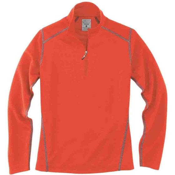River's End Half Zip Pullover Womens Orange Casual Outerwear 1611-OR