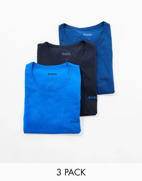 BOSS Bodywear 3 pack t-shirt in multi