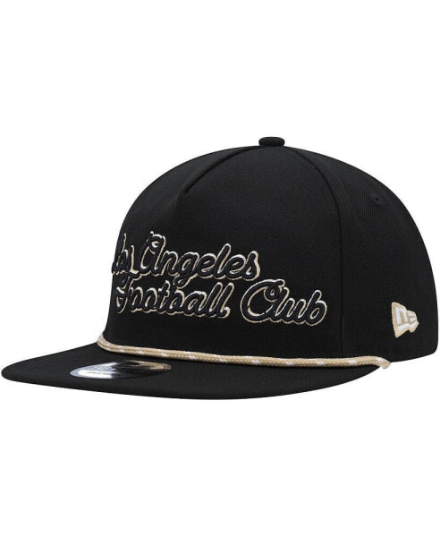 Men's Black LAFC Script Golfer Adjustable Hat