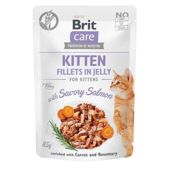 BRIT Care Fillets In Jelly Salmon Fillets 85g Wet Cat Food