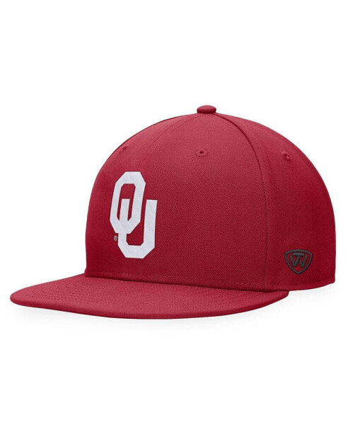 Men's Crimson Oklahoma Sooners Fitted Hat