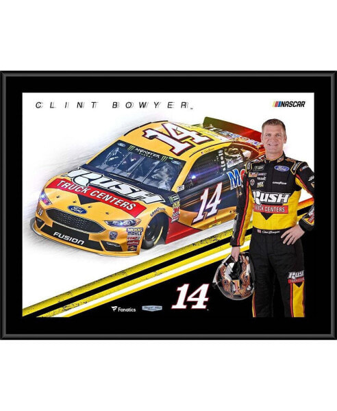 Clint Bowyer 12" x 15" 2018 RUSH Sublimated Plaque