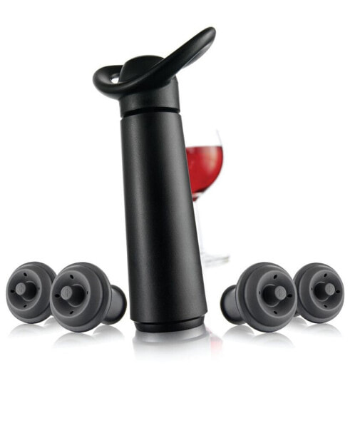 Wine Saver Concerto Pump with 4 Stoppers