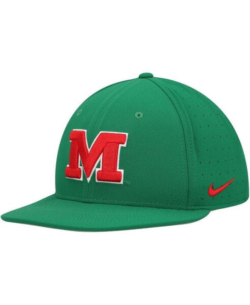 Men's Green Ole Miss Rebels Aero True Baseball Performance Fitted Hat