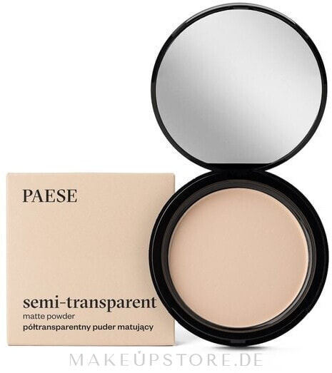 Mattierender Kompaktpuder für das Gesicht - Paese Matter Powder Semitransparent 1A - Warmes Beige