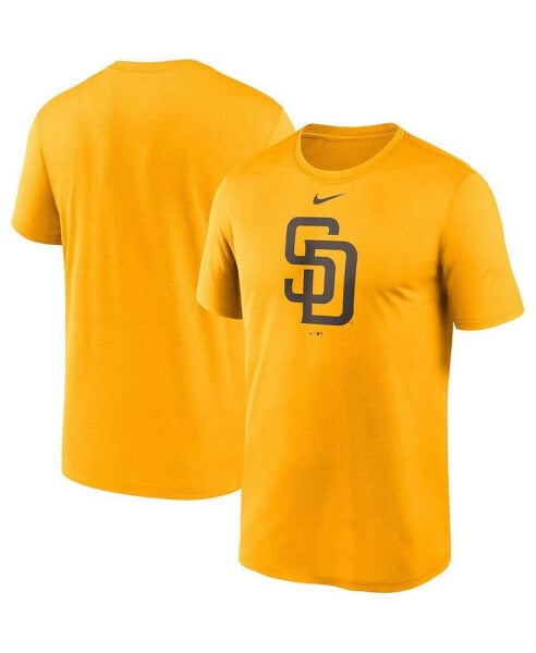 Men's Gold San Diego Padres Big and Tall Logo Legend Performance T-shirt
