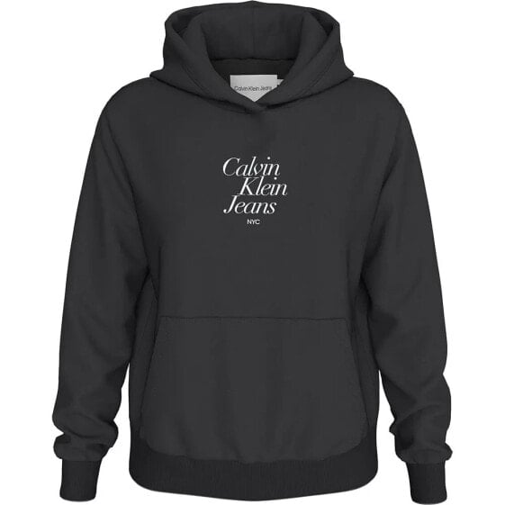 CALVIN KLEIN JEANS Font Graphic hoodie