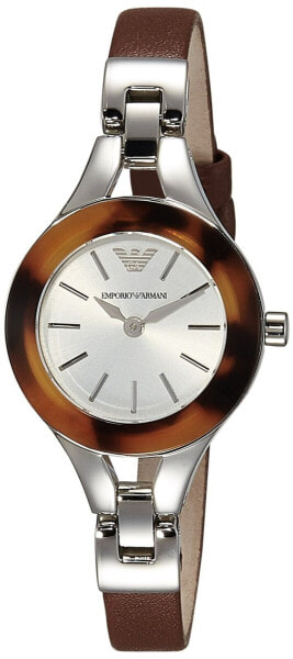 Emporio Armani Women's AR7392 Fashion Brown Leather Watch