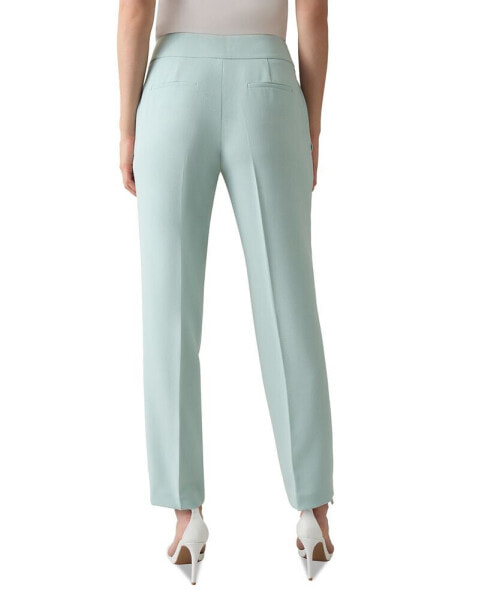 Petite Slim Straight-Leg Trousers