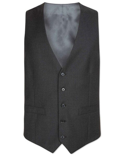 Charles Tyrwhitt Adjustable Fit Twill Business Suit Wool Waistcoat Men's 36R