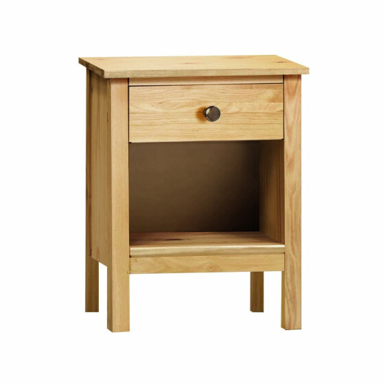 Nightstand Alexandra House Living Honey Oak Metal Pine 47 x 60 x 35 cm 1 drawer