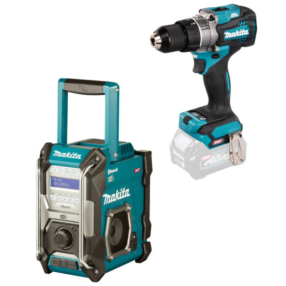 Makita XGT 40V Akku-Paket Akku-Baustellenradio + Akku-Bohrschrauber